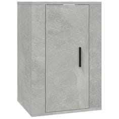 Vidaxl Zidni TV ormarići, 2 kom, betonsko sivi, 40x34,5x60 cm