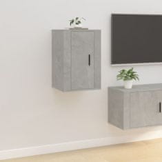 Vidaxl Zidni TV ormarići, 2 kom, betonsko sivi, 40x34,5x60 cm