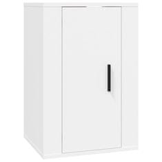Vidaxl Zidni TV ormarići, 2 kom, bijeli, 40x34,5x60 cm