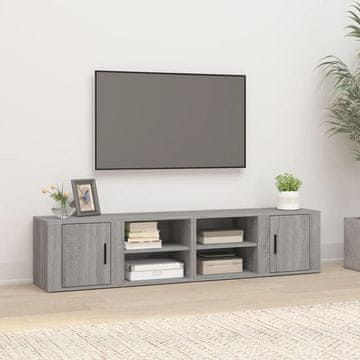 Vidaxl TV ormarići, set od 2, sivi hrast sonoma, 80x31,5x36,5 cm