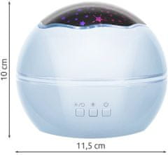 Izoxis Deluxe plavi projektor noćnog neba Malatec 16858