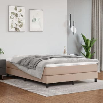 Vidaxl Okvir za krevet Cappuccino 140x200 cm umjetna koža