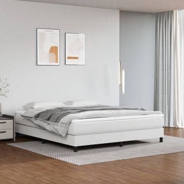 Vidaxl Okvir za krevet Bijeli 160x200 cm Implicitna koža