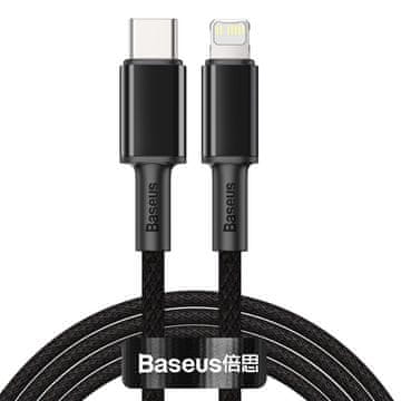 BASEUS Kabel za iPhone USB-C - Munjevito brzo punjenje 20W 2m - crni