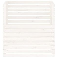 Vidaxl Komposter bijela 100 x 100 x 102 cm od masivne borovine