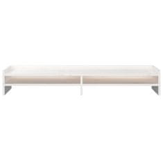 Vidaxl Stalak za monitor bijeli 100 x 24 x 16 cm od masivne borovine