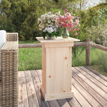 Vidaxl Stalak za cvijeće 40x40x60 cm Puno borovo drvo
