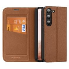 Dux Ducis Skin X2 preklopna maska za Samsung Galaxy S23 Plus, smeda