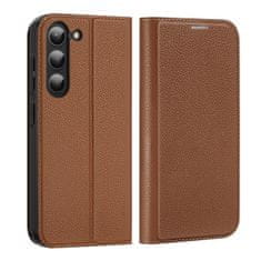 Dux Ducis Skin X2 preklopna maska za Samsung Galaxy S23 Plus, smeda
