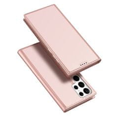 Dux Ducis Skin Pro preklopna maska za Samsung Galaxy S23 Ultra, ružičasta