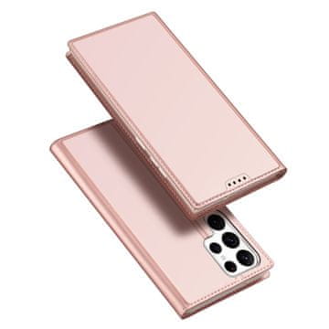 Dux Ducis Skin Pro preklopna maska za Samsung Galaxy S23 Ultra, ružičasta