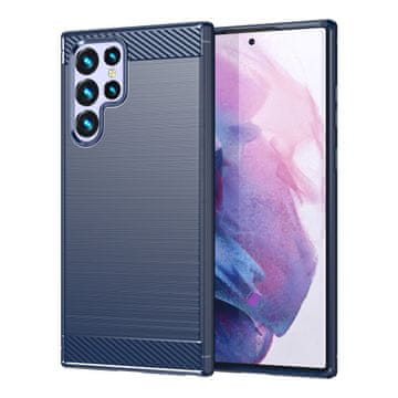 MG Carbon silikonska maska za Samsung Galaxy S23 Ultra, plava
