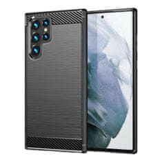 MG Carbon silikonska maska za Samsung Galaxy S23 Ultra, crno