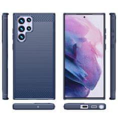 MG Carbon silikonska maska za Samsung Galaxy S23 Ultra, plava