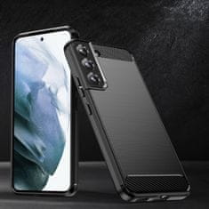 MG Carbon silikonska maska za Samsung Galaxy S23 Plus, crno