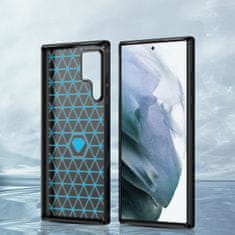 MG Carbon silikonska maska za Samsung Galaxy S23 Ultra, crno