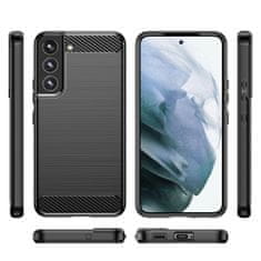 MG Carbon silikonska maska za Samsung Galaxy S23 Plus, crno