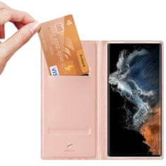 Dux Ducis Skin Pro preklopna maska za Samsung Galaxy S23 Ultra, ružičasta