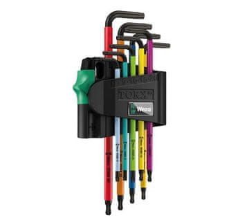 Wera Torx L-oblikovani ključevi s višebojnom rupom, 9 komada