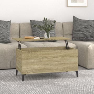 Vidaxl Klub stolić, Sonoma hrast, 90x44,5x45 cm