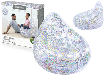slomart Inflatable Fotelja Sa Šljokicama BESTWAY 72 x 72 x 64 cm