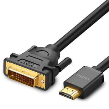 Ugreen Kabelski adapter DVI - HDMI FHD 60Hz 1,5 m crni