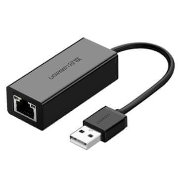 Ugreen Vanjska LAN mrežna kartica RJ45 - USB 2.0 100 Mbps - crna