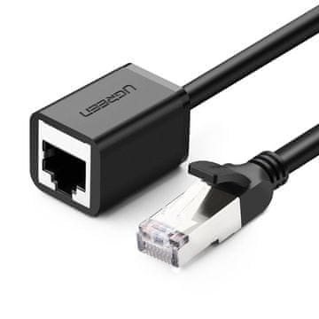Ugreen FTP Ethernet RJ45 Cat 6 1000 Mbps upleteni parni kabel produžni kabel 3 m crne boje