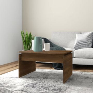 Vidaxl Klub stolić smeđi hrast 68x50x38 cm Materijal na bazi drva