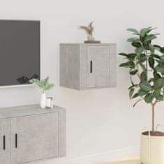Vidaxl Zidni TV ormarići, 2 kom, betonsko sivi, 40x34,5x40 cm