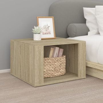 Vidaxl Noćni ormarić, hrast sonoma, 57x55x36 cm, materijal na bazi drva