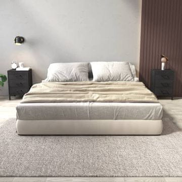 Vidaxl Noćni ormarići, set od 2, crni, 40x30x55 cm, masivni borov drvo