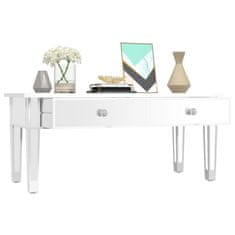 Vidaxl Zrcalni stolić za kavu 106x45x45 cm konstruirano drvo i staklo