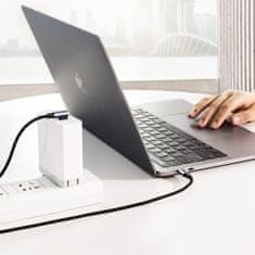 Ugreen Kutni USB-C kabel za napajanje 60W 20V 3A 1m crno-sivi