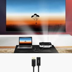 Ugreen DisplayPort (muški) na HDMI (ženski) 1080P 60Hz 12bit jednosmjerni adapter crne boje