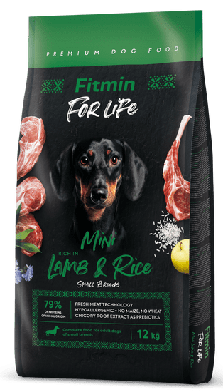 Fitmin Fitmin For Life Beef & Rice briketi za pse, 12 kg