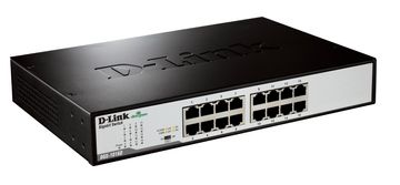 D-LINK D-Link DGS-1016D/E mrežni prekidač 16-portni Gigabit, crna/metalik
