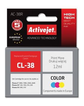 ActiveJet Activejet AC-38R tinta (zamjenska za Canon CL-38; Premium; 12 ml; boja)