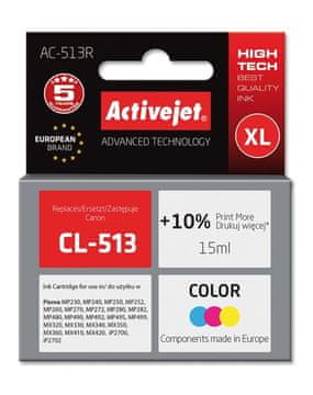 ActiveJet Activejet AC-513R tinta (zamjenska za Canon CL-513; Premium; 15 ml; boja)