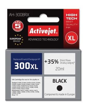 ActiveJet Activejet AH-300BRX zamjenska tinta za HP 300XL CC641EE, crna, 20 ml
