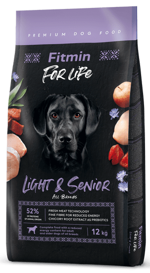 Fitmin For Life Light & Senior briketi za pse, 12 kg