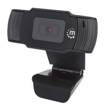 Manhattan Manhattan USB Webcam, Full HD 1080p, Crna
