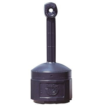 Vanjska pepeljara za grad na stabilnoj podlozi, kapacitet 15L, promjer 42cm, visina 98cm, crna