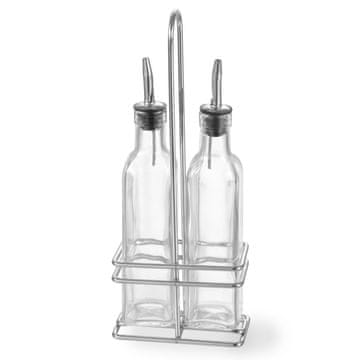 Hendi Set boca za stol s košarom za maslinovo ulje i vinski ocat 2 x 237ml - 460245