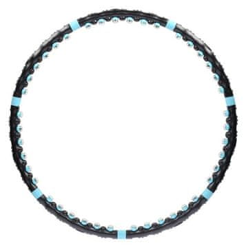 HMS HHP006 CRNO-PLAVI MASAŽNI HULA HOP S MAGNETIMA 98 CM