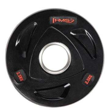 HMS TOX02 CRNI OLIMPIJSKI DISK S GUMOM OBLOŽENIM 2,5 KG
