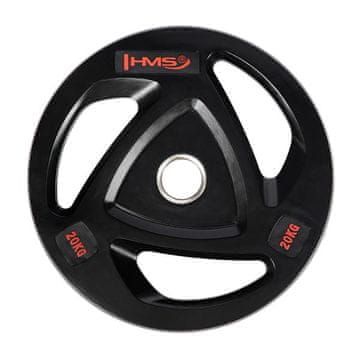 HMS TOX20 CRNI OLIMPIJSKI DISK S GUMOM OBLOŽENIM 20 KG