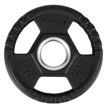 HMS TOH02 CRNI OLIMPIJSKI TANJUR S GUMOM OBLOŽENIM 2,5 KG