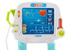 Kruzzel Medicinski kolica s EKG pregledom ružičasta ISO 8245