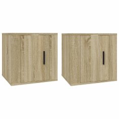 Vidaxl Zidni TV ormarići, 2 kom, Sonoma hrast, 40x34,5x40 cm
